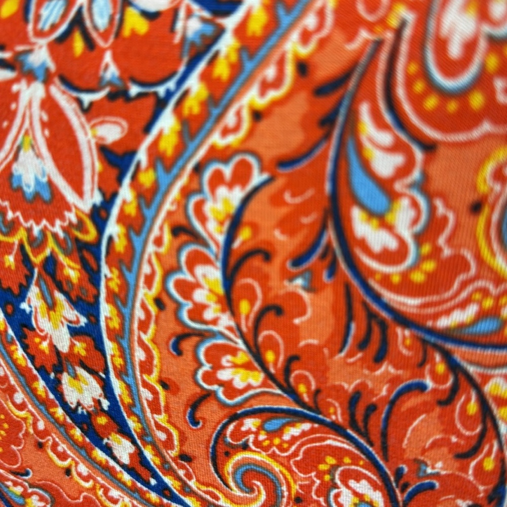 PLUS SIZE Sigrid Olsen Summer Paisley stetch dress sleeveless ruffle tiered 1X - Picture 7 of 10